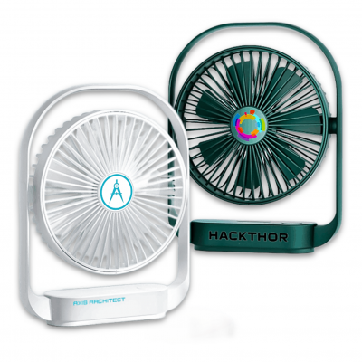 ADJUSTABLE TABLE FAN WITH RECHARGEABLE BATTERY