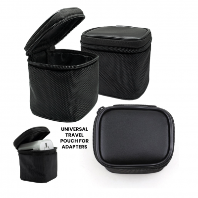 Universal pouch with zipper, black colour  (BOX304)