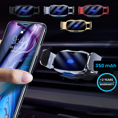 CAR PHONE HOLDER WITH AUTOMATIC CLOSING AND LED LOGO