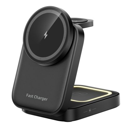 15 W magnetic wireless charger/stand 3-in-1