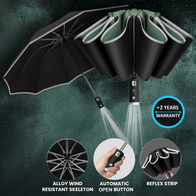 UMBRELLA WITH TORCH