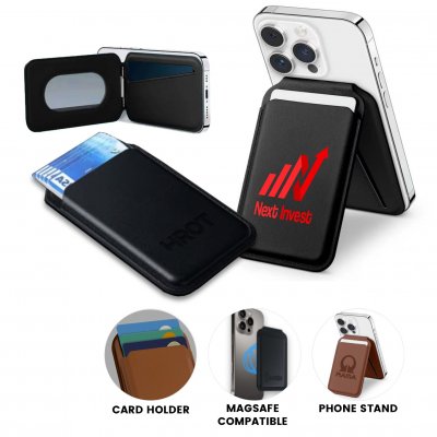 Magnetic (MagSafe compatible) card wallet + phone stand