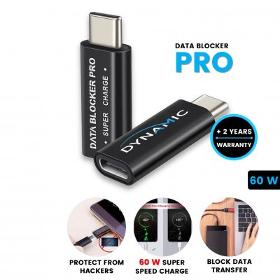 USB data blocker, USB-C => USB-C, (PD 60 W)