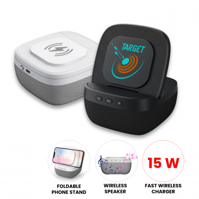 5 W WIRELESS SPEAKER WITH 15 W WIRELESS CHARGER