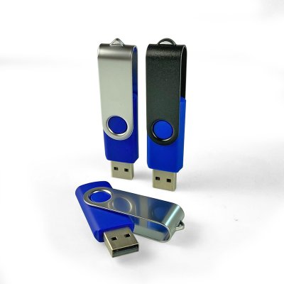 USB flash drive 2.0 TWISTER, 16 GB, blue colour (UDM001)