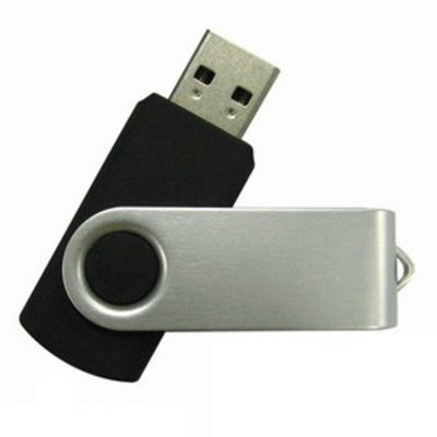 USB flash drive 2.0 TWISTER, 32 GB, black colour (UDM001)