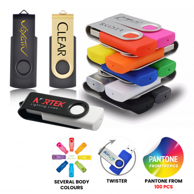 USB FLASH DRIVE 3.0/2.0 TWISTER