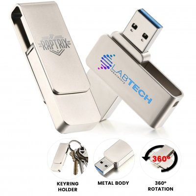 Metal rotating USB flash drive