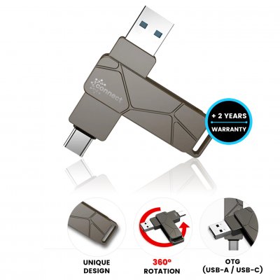 Ultra-fast metal rotating USB 3.2 flash drive