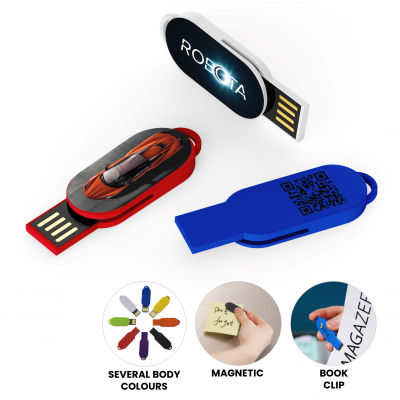 MAGNETIC USB FLASH DRIVE WITH CLIP