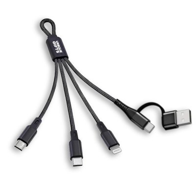 6-in-1 short USB charging cable